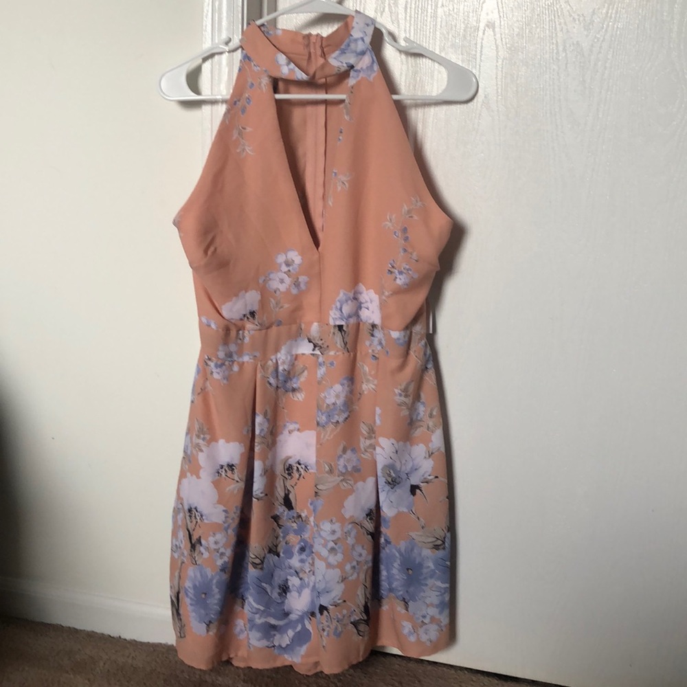 Flower print romper